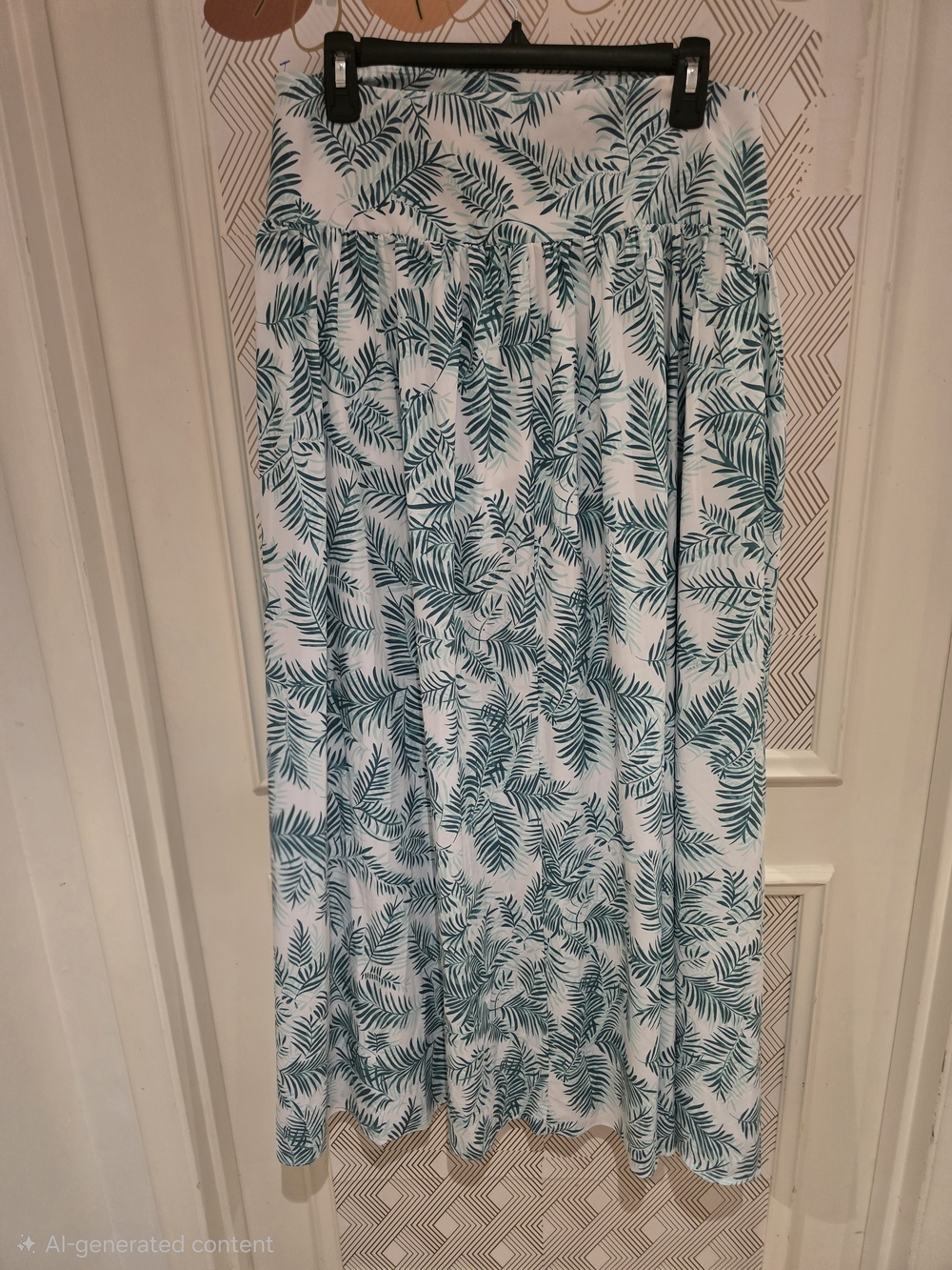 HALARA Aqua Leaf Split Maxi Skirt - Picture 5 of 8